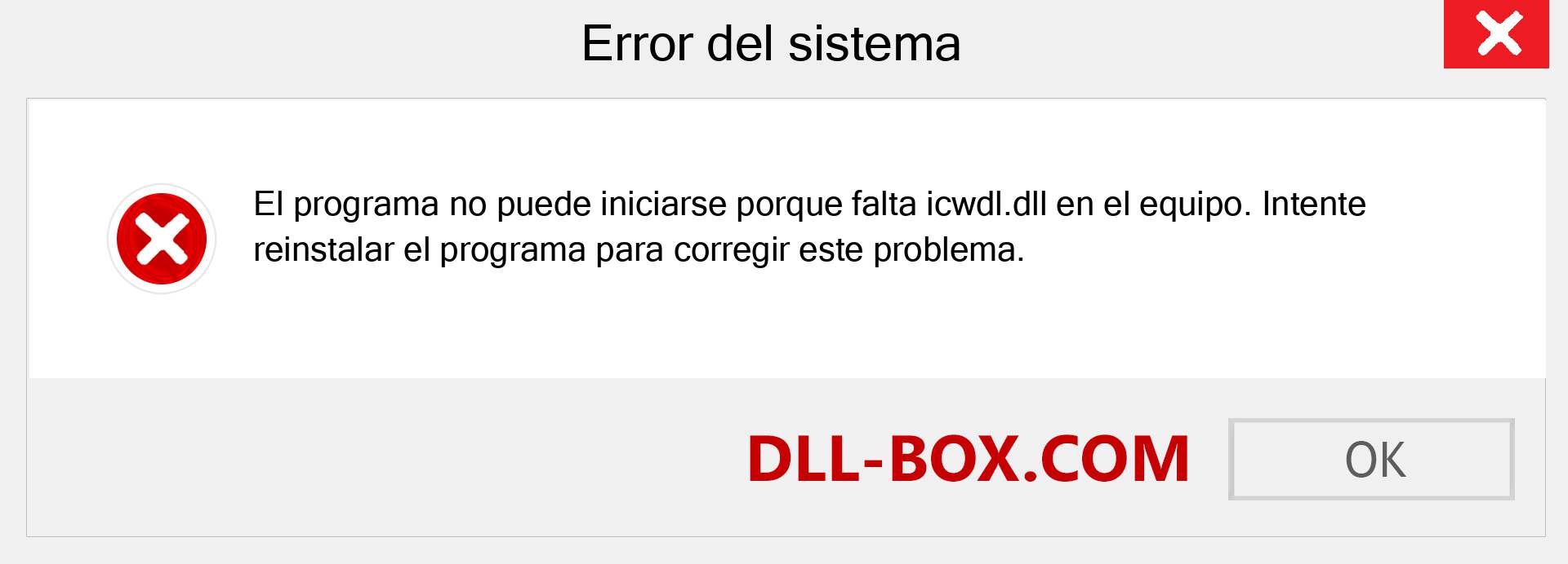 ¿Falta el archivo icwdl.dll ?. Descargar para Windows 7, 8, 10 - Corregir icwdl dll Missing Error en Windows, fotos, imágenes